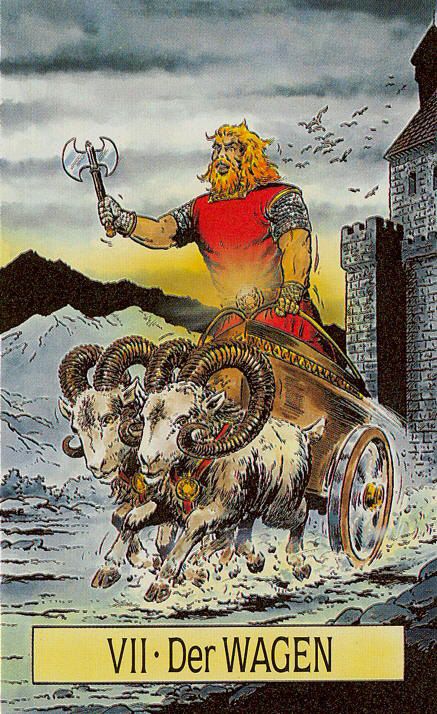 Tarotkaart 'De Zegewagen'