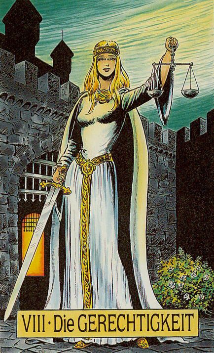 Tarotkaart 'Gerechtigheid'