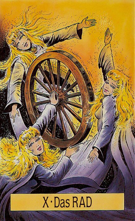 Tarotkaart 'Het Rad van Fortuin'