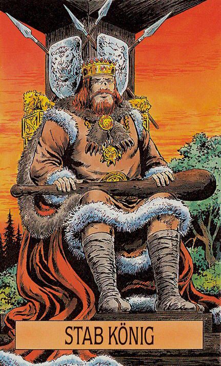 Tarotkaart 'Koning van Staven'