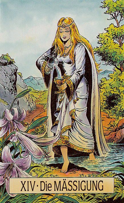Tarotkaart 'Matigheid'