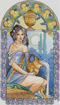 Tarotkaart 'Aas van Kelken'