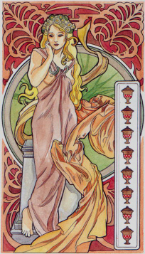Tarotkaart 'Acht van Kelken'