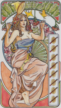 Tarotkaart 'Acht van Staven'