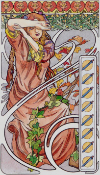 Tarotkaart 'Acht van Zwaarden'