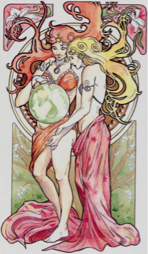 Tarotkaart 'De Wereld'
