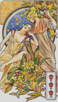 Tarotkaart 'Drie van Kelken'