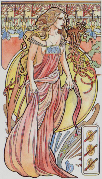 Tarotkaart 'Drie van Staven'