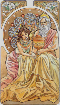 Tarotkaart 'Koning van Kelken'