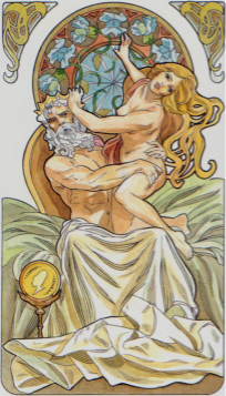 Tarotkaart 'Koning van Pentagrammen'