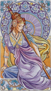 Tarotkaart 'Koningin van Staven'