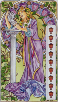 Tarotkaart 'Negen van Kelken'