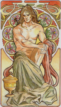 Tarotkaart 'Schildknaap van Kelken'