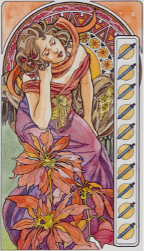 Tarotkaart 'Tien van Zwaarden'