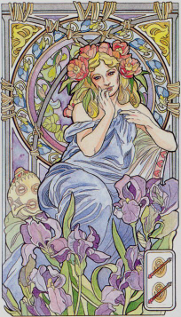 Tarotkaart 'Twee van Staven'