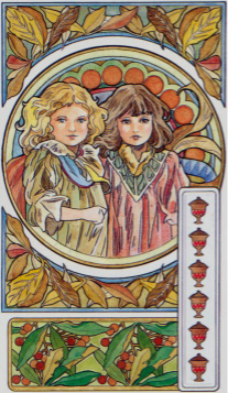 Tarotkaart 'Zes van Kelken'