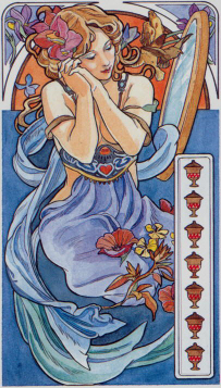 Tarotkaart 'Zeven van Kelken'