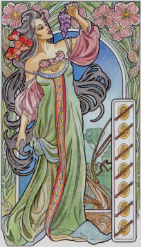 Tarotkaart 'Zeven van Staven'
