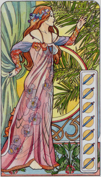 Tarotkaart 'Zeven van Zwaarden'