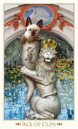 Tarotkaart 'Aas van Kelken'