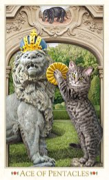 Tarotkaart 'Aas van Pentagrammen'