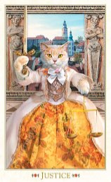 Tarotkaart 'Gerechtigheid'