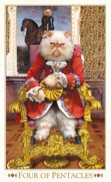 Tarotkaart 'Vier van Pentagrammen'