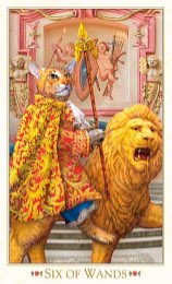 Tarotkaart 'Zes van Staven'