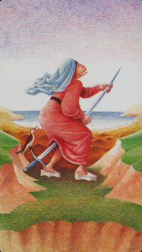 Tarotkaart 'Aas van Zwaarden'