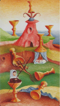 Tarotkaart 'Acht van Kelken'