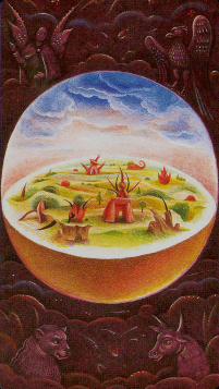 Tarotkaart 'De Wereld'