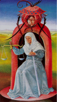 Tarotkaart 'Gerechtigheid'