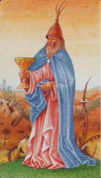 Tarotkaart 'Koning van Kelken'