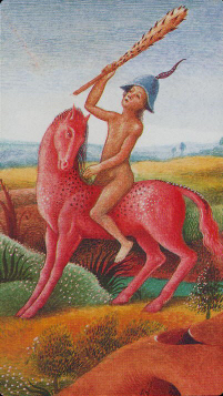 Tarotkaart 'Ridder van Staven'