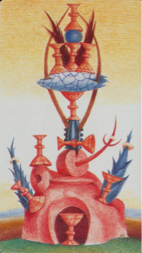 Tarotkaart 'Tien van Kelken'