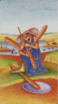 Tarotkaart 'Vier van Staven'