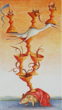 Tarotkaart 'Zeven van Kelken'