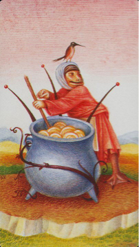 Tarotkaart 'Zeven van Pentagrammen'