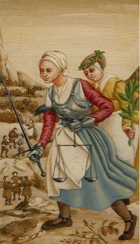 Tarotkaart 'Gerechtigheid'