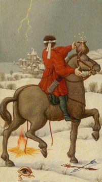 Tarotkaart 'Ridder van Kelken'