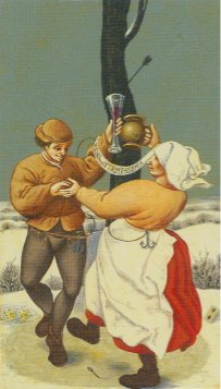 Tarotkaart 'Twee van Kelken'