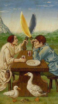 Tarotkaart 'Twee van Zwaarden'