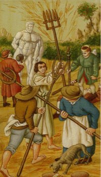 Tarotkaart 'Zeven van Staven'