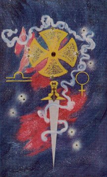 Tarotkaart 'Aas van Zwaarden'