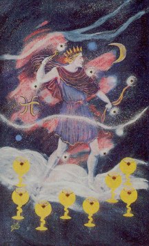 Tarotkaart 'Acht van Kelken'