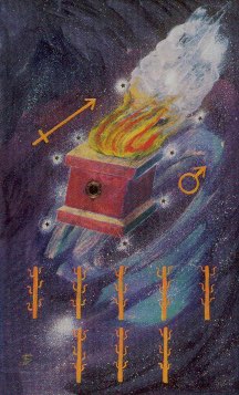 Tarotkaart 'Acht van Staven'