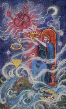 Tarotkaart 'Koning van Kelken'
