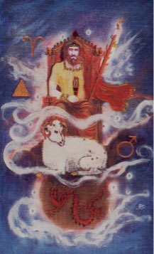 Tarotkaart 'Koning van Staven'