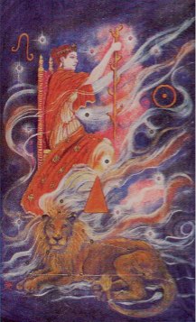 Tarotkaart 'Koningin van Staven'