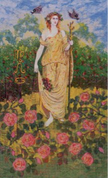 Tarotkaart 'Schildknaap van Staven'